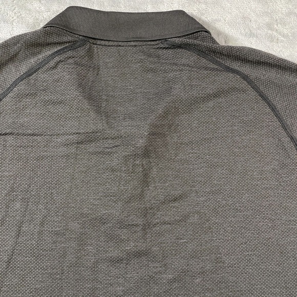 Lululemon Polo Shirt Men XL Black Lightweight Preppy Casual Short‎ Sleeve - Picture 11 of 11
